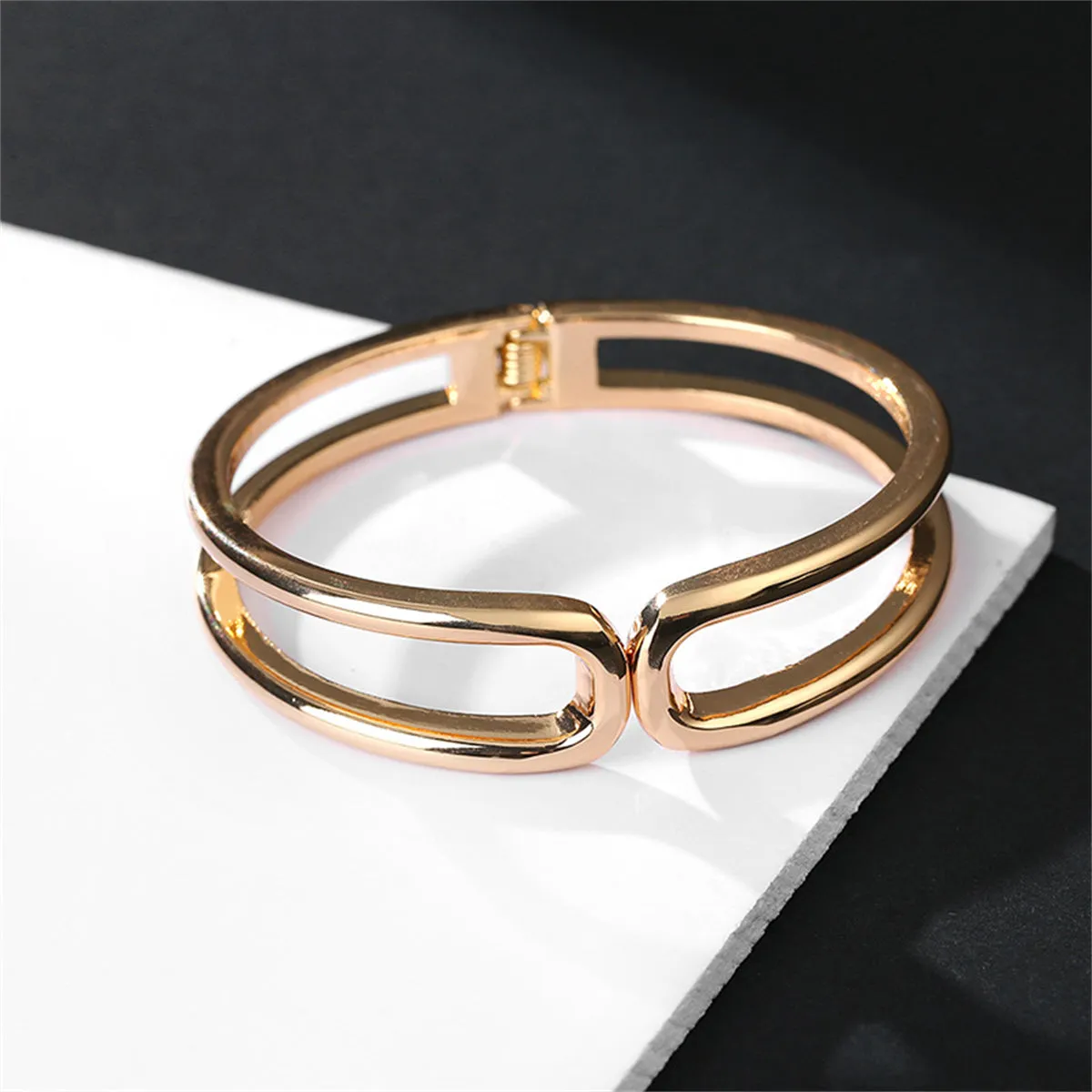 18K Gold-Plated Openwork Cuff