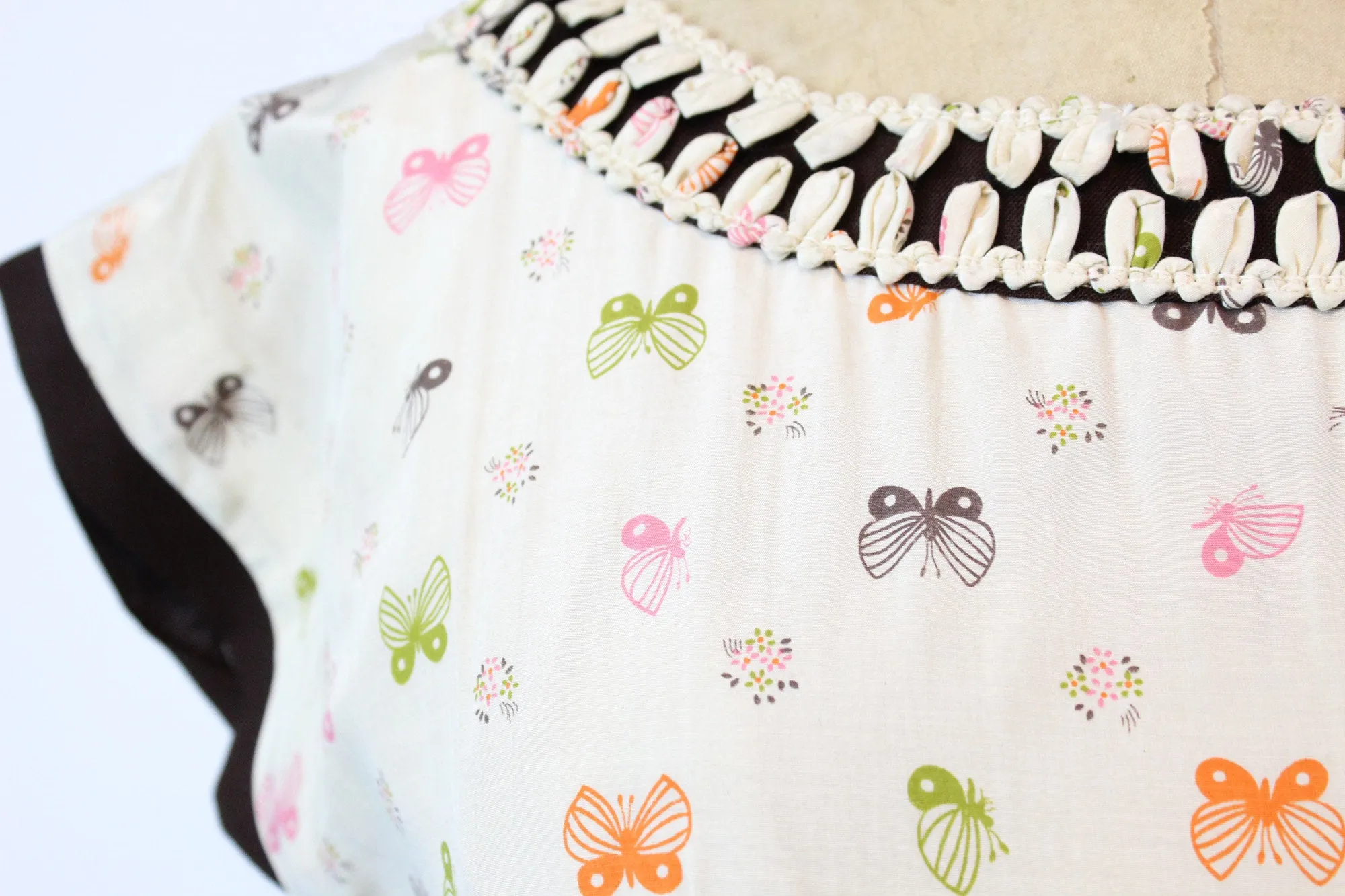 1950s MOTH butterfly print Vicky Vaughn dress xs | new fall