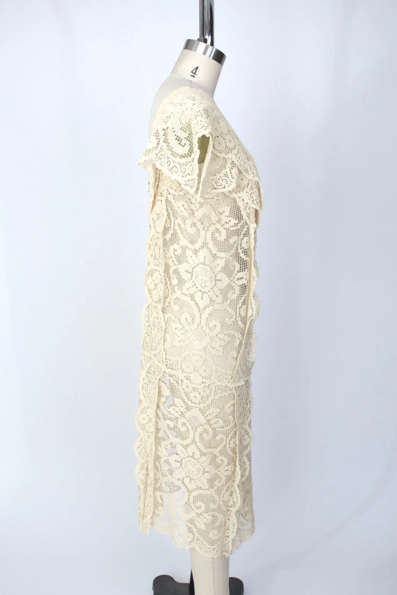1990s Crochet Midi Dress