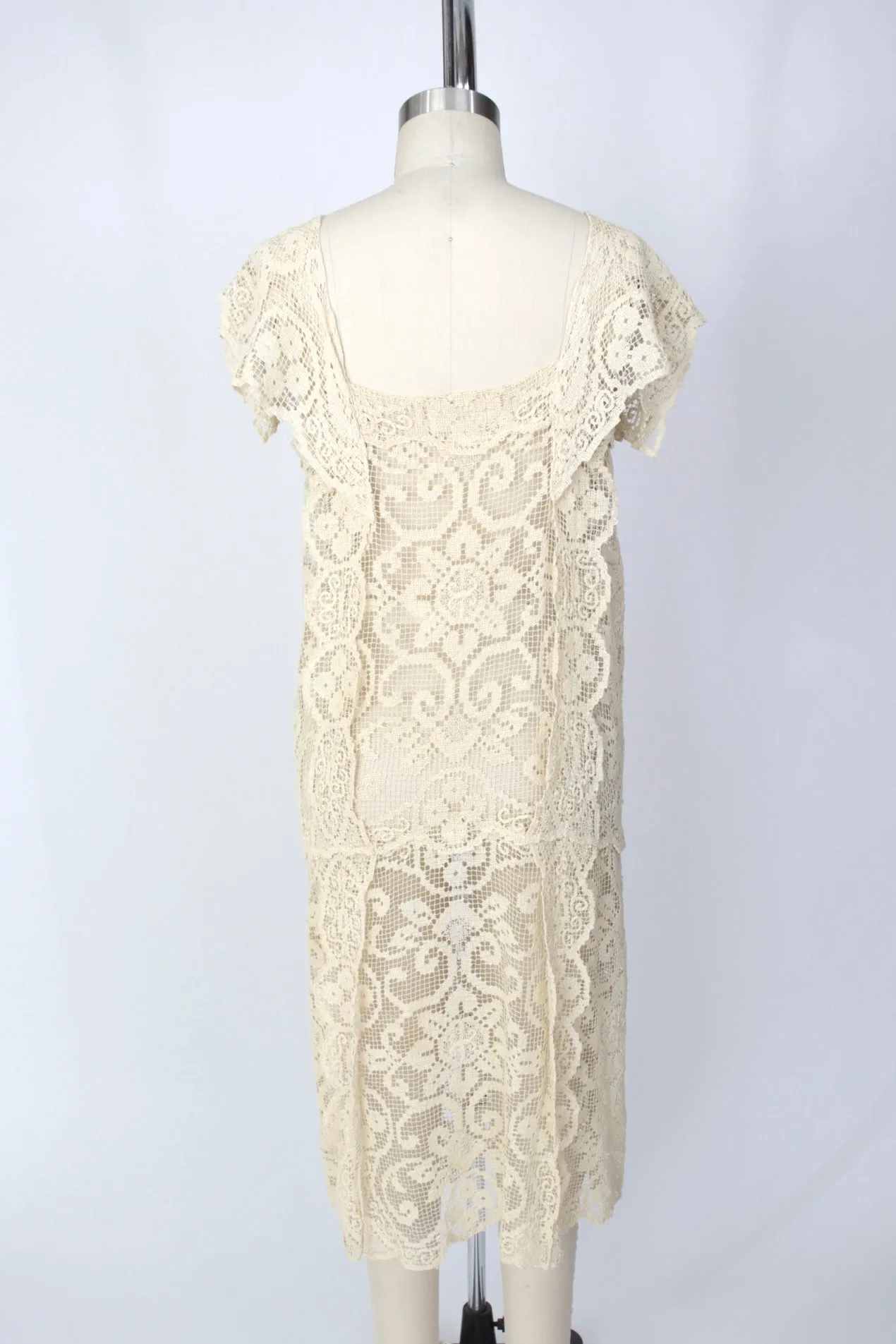 1990s Crochet Midi Dress