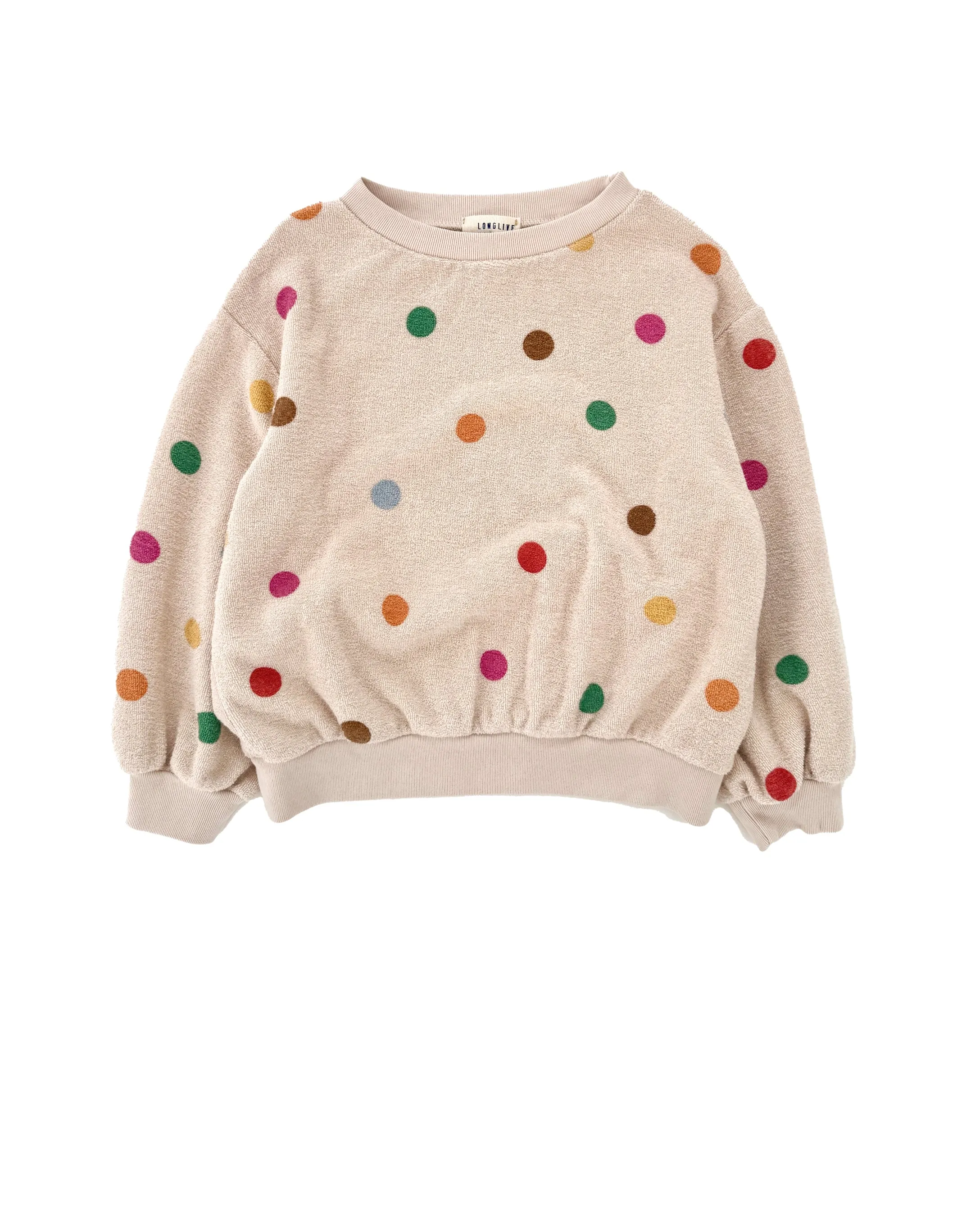 25112 Sweatshirt - Off White Dots