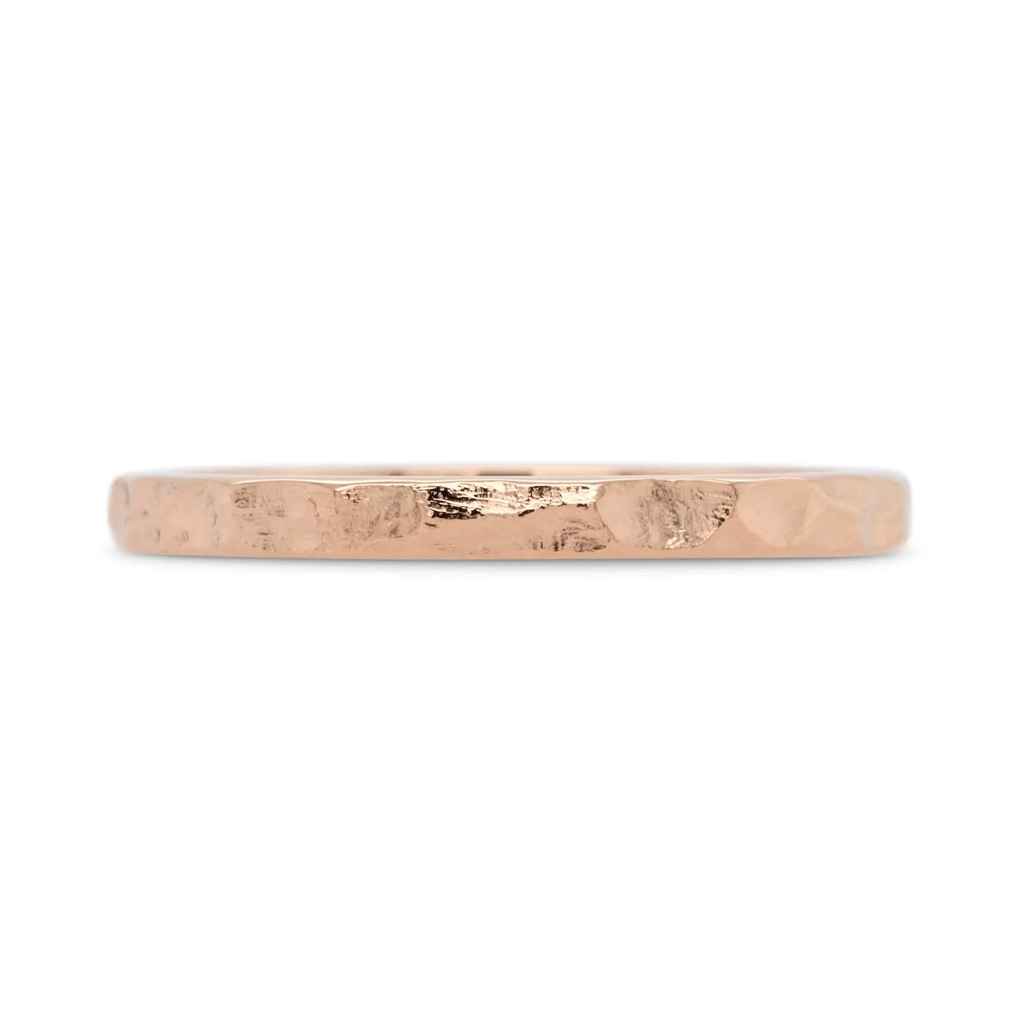 2mm Hammered Wedding Band