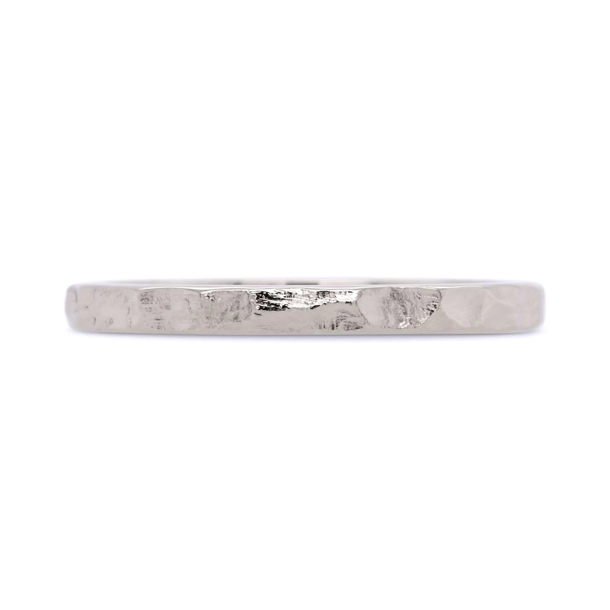 2mm Hammered Wedding Band