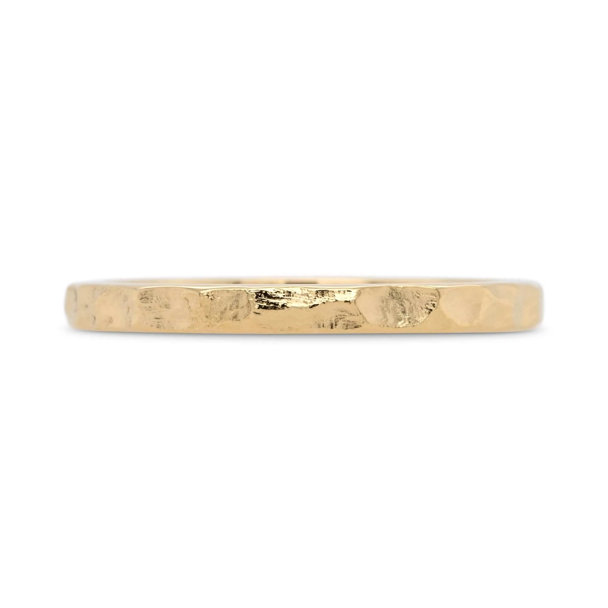 2mm Hammered Wedding Band
