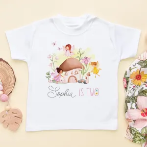2nd Birthday Fairy Theme Personalised T Shirt