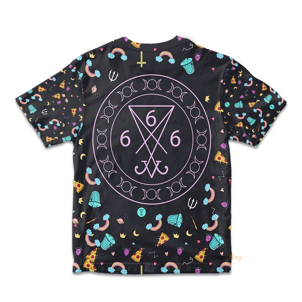 3D Eat Trash And Hail Satan Custom Kid Tshirt QT307143