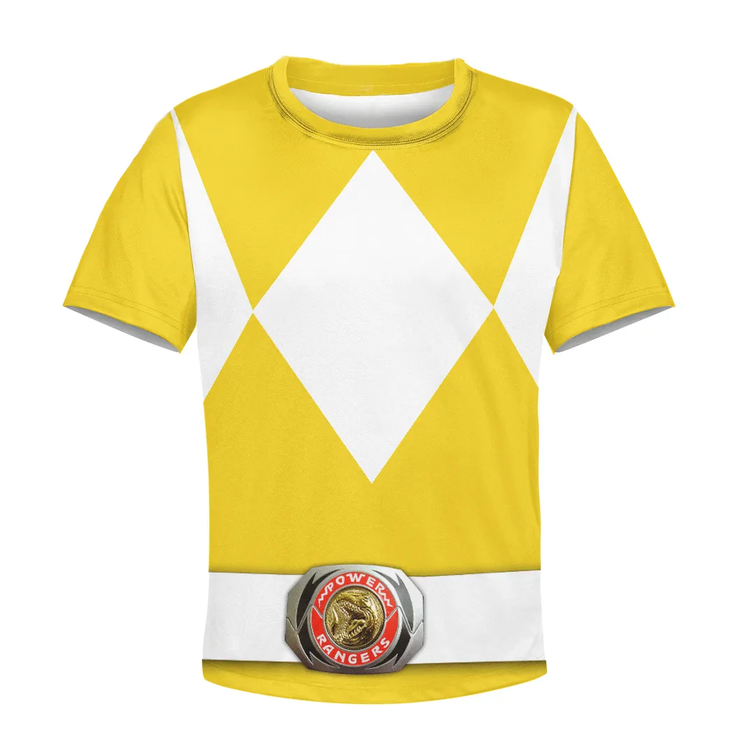 3D Yellow Ranger Kid Hoodie