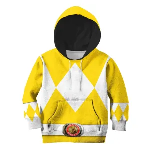 3D Yellow Ranger Kid Hoodie