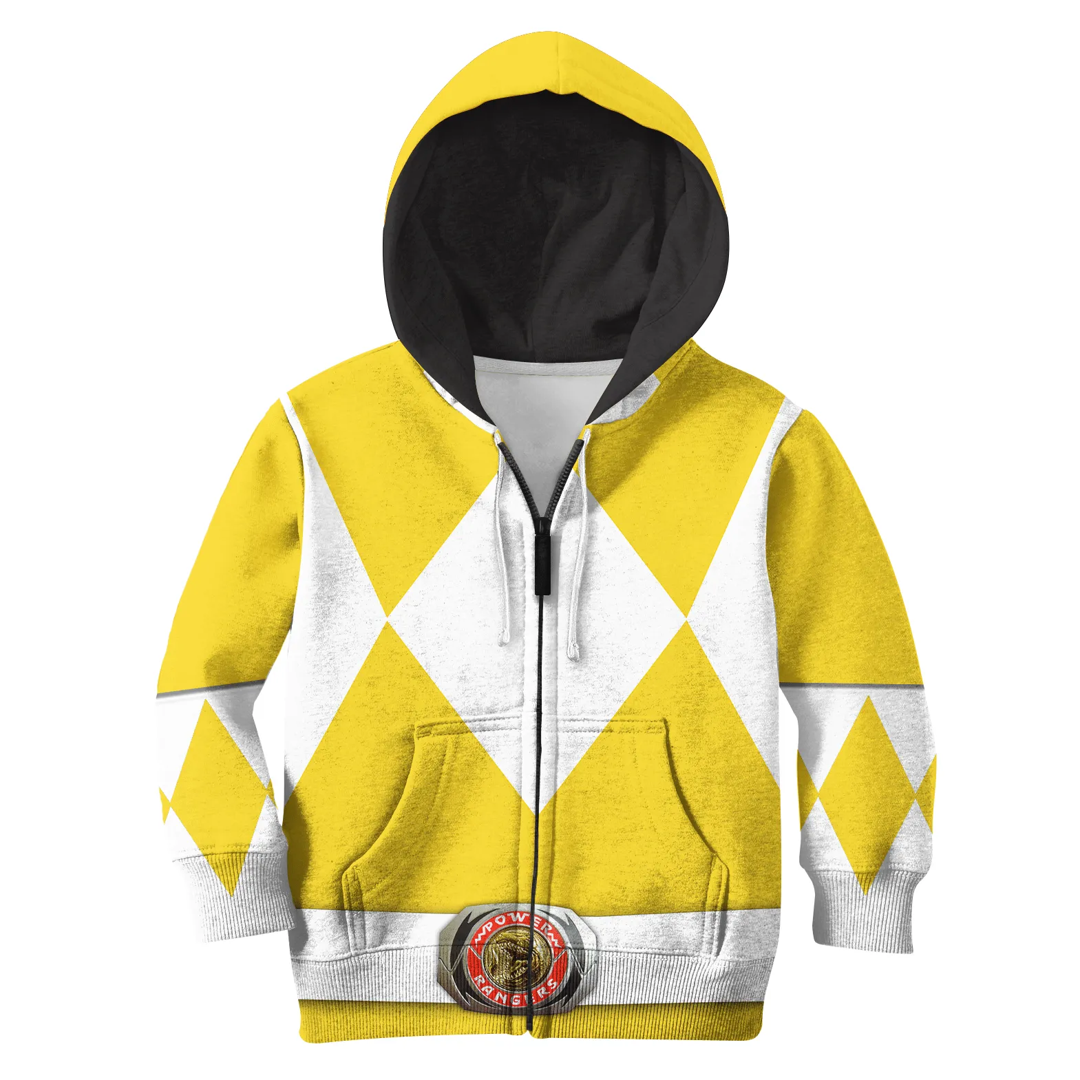 3D Yellow Ranger Kid Hoodie