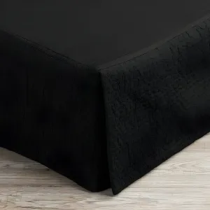 400TC Cotton Horizontal Textured Quilted Tailored Bed skirt