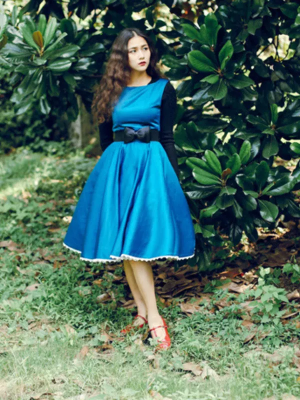50s swing bow dress