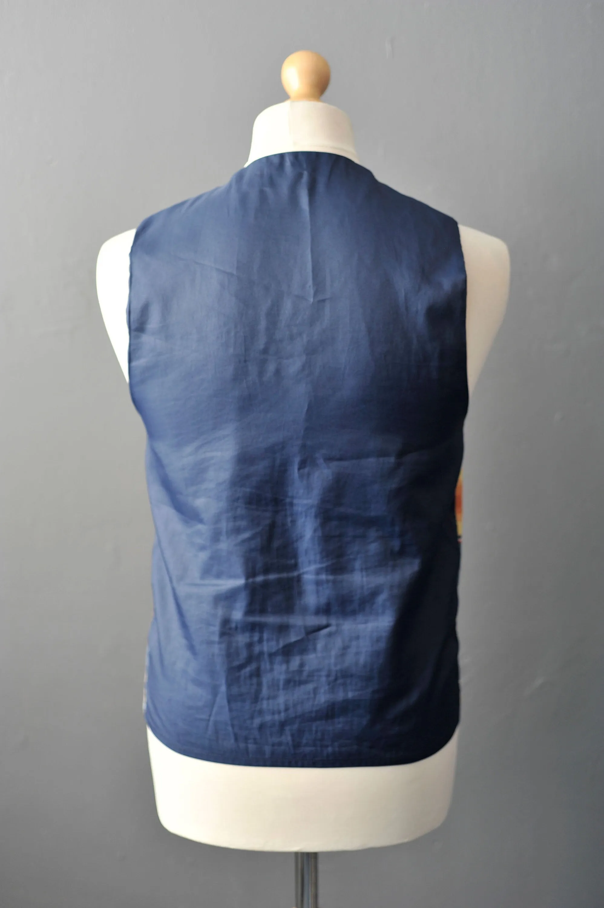 90s Colourful Striped Waistcoat by Che Clothing, Dapper Eccentric , Size Small
