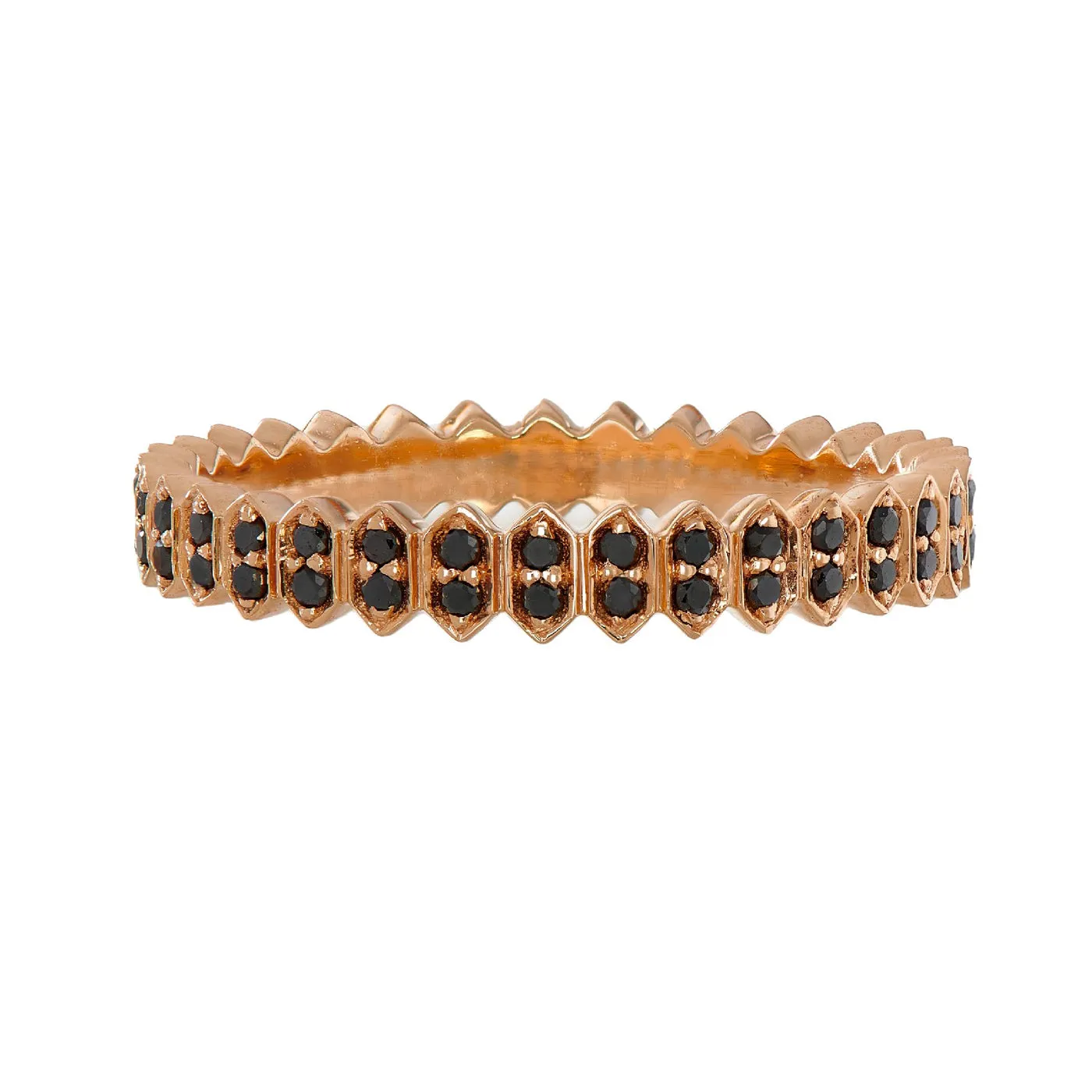 Abacus Small Black Diamond Band