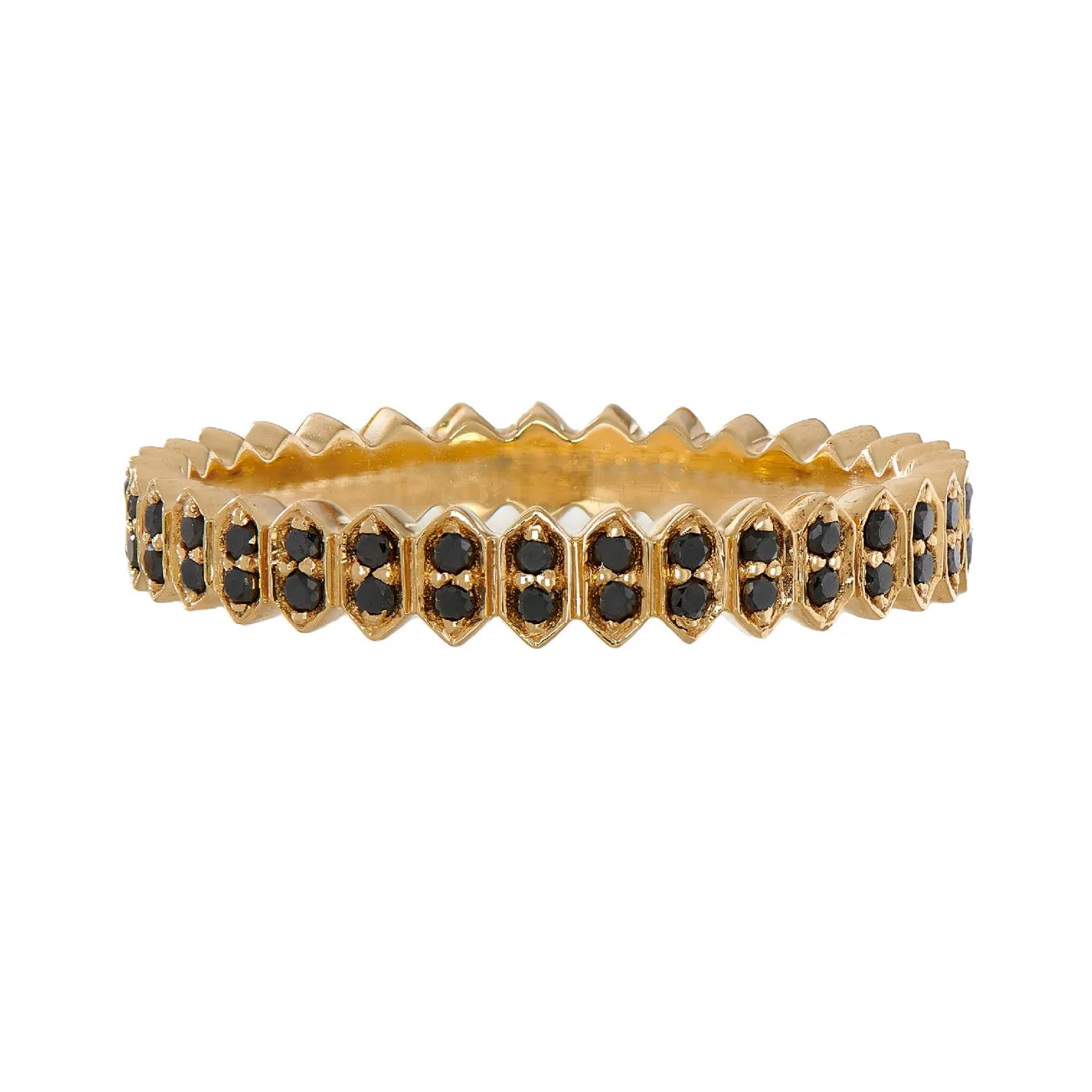Abacus Small Black Diamond Band