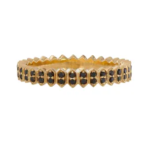 Abacus Small Black Diamond Band