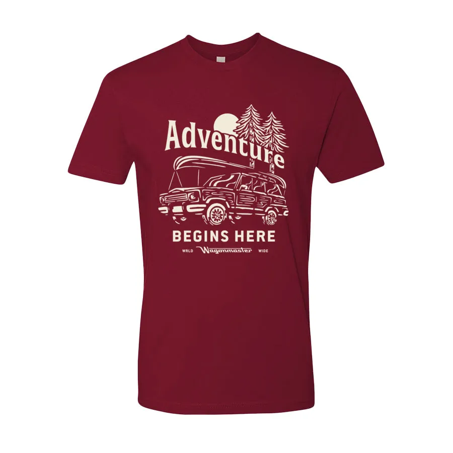 Adventure Begins Here Grand Wagoneer T-shirt