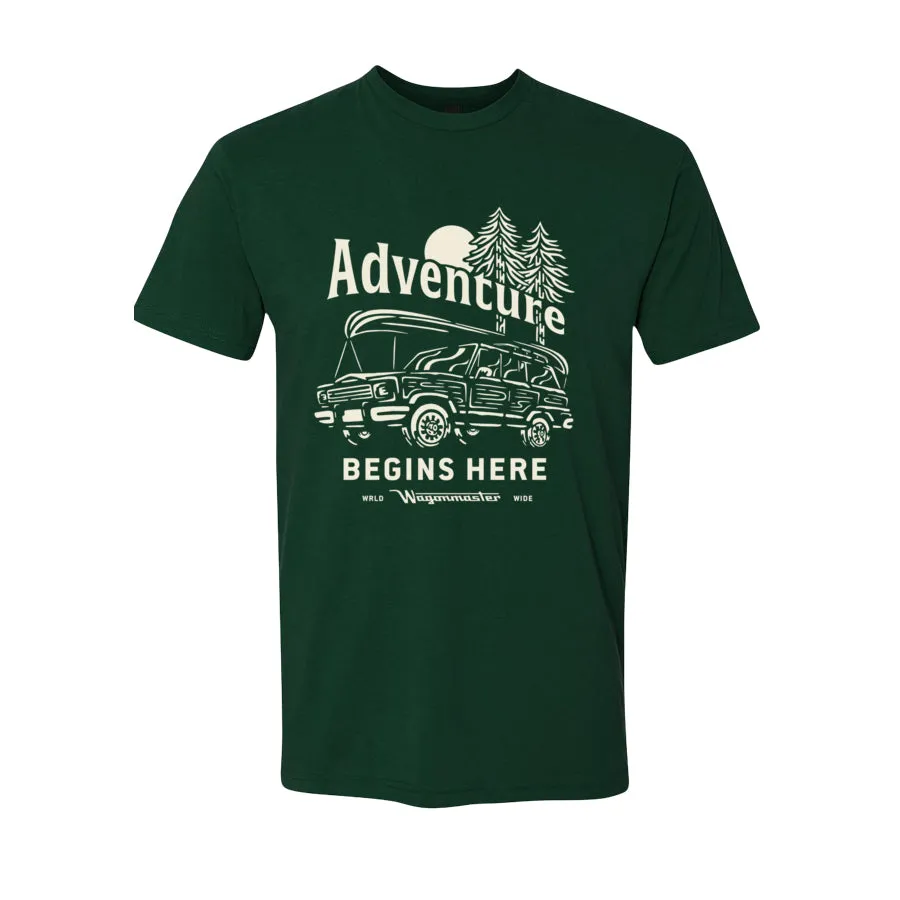 Adventure Begins Here Grand Wagoneer T-shirt