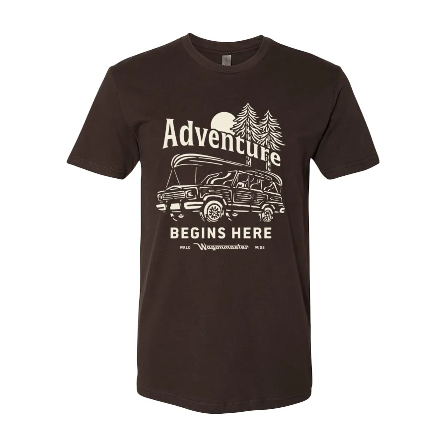 Adventure Begins Here Grand Wagoneer T-shirt