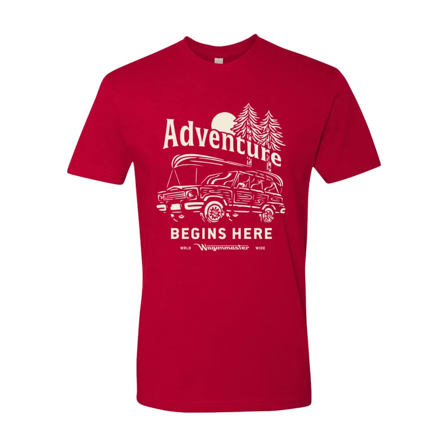 Adventure Begins Here Grand Wagoneer T-shirt