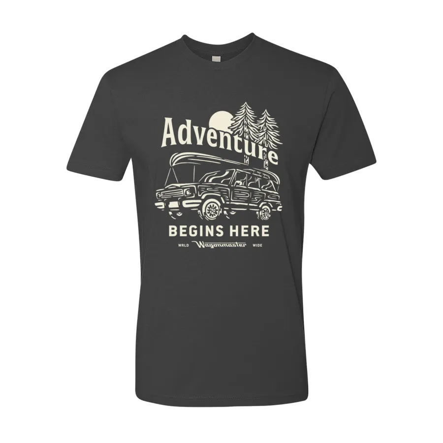 Adventure Begins Here Grand Wagoneer T-shirt