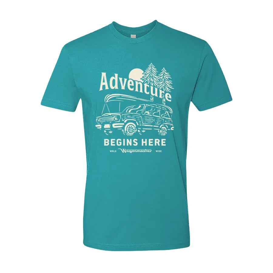 Adventure Begins Here Grand Wagoneer T-shirt