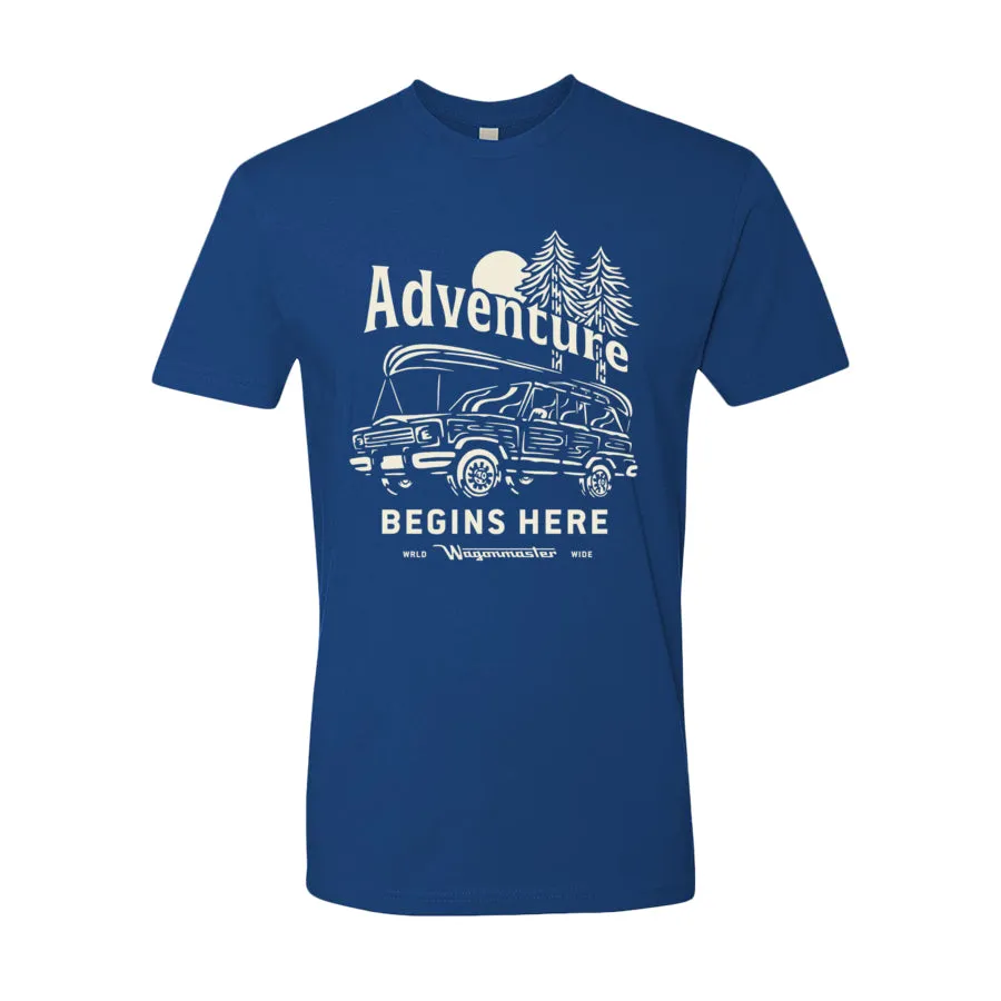 Adventure Begins Here Grand Wagoneer T-shirt