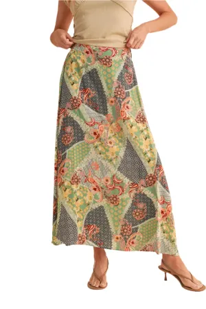 Aemi   Co Printed Maxi Skirt