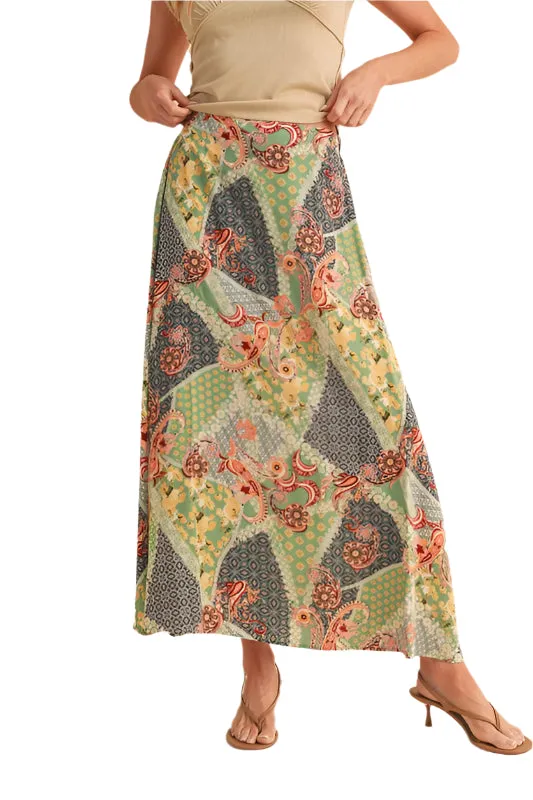 Aemi   Co Printed Maxi Skirt