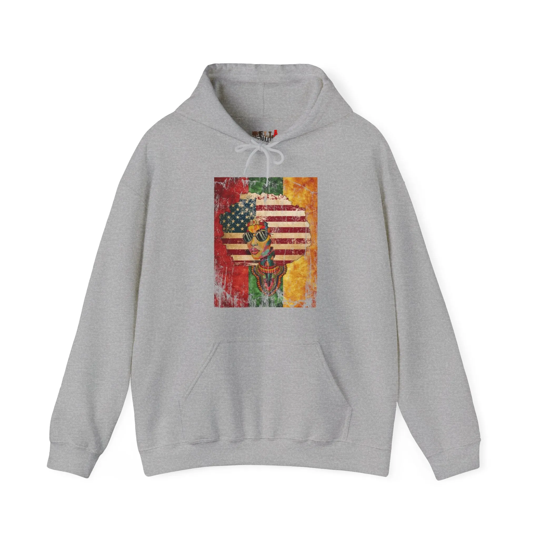 Afro American Queen Heavy Blend Unisex Hoodie
