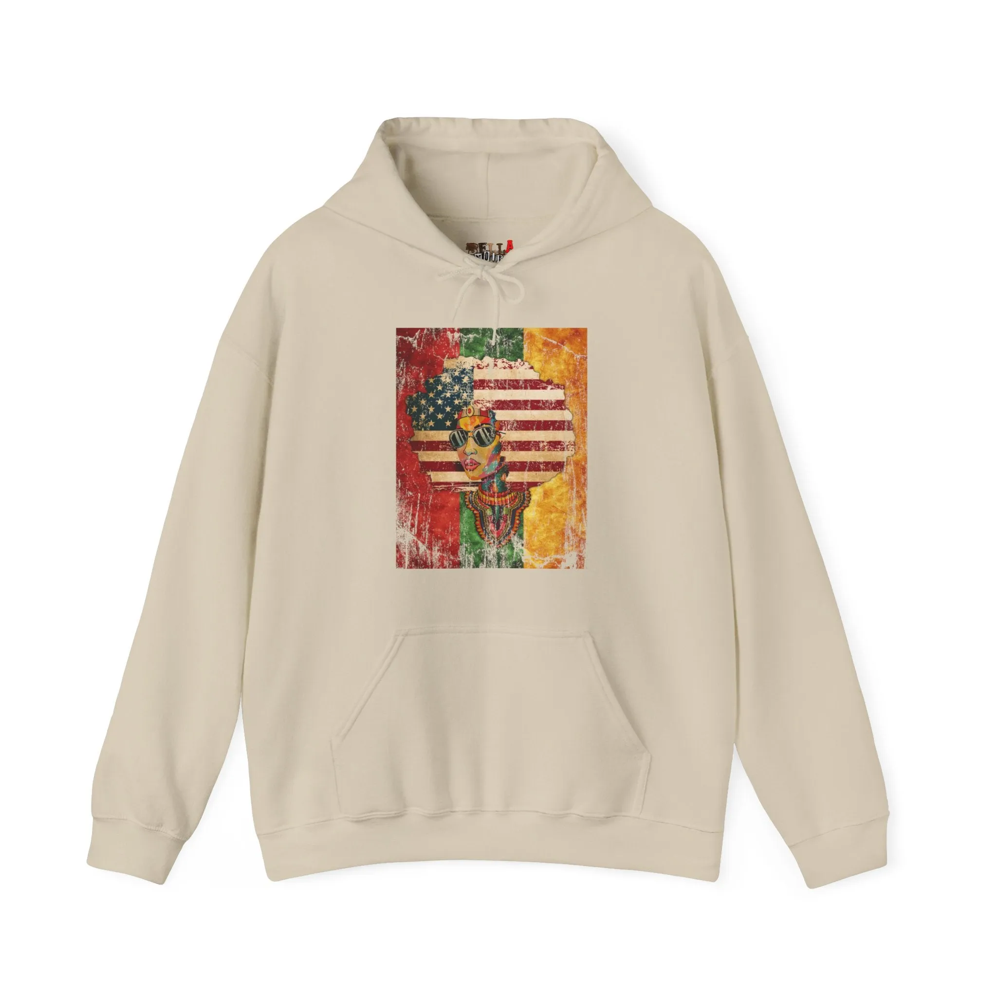 Afro American Queen Heavy Blend Unisex Hoodie