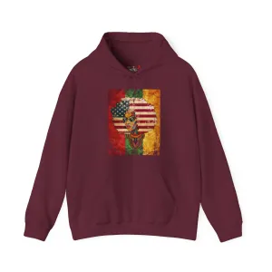 Afro American Queen Heavy Blend Unisex Hoodie