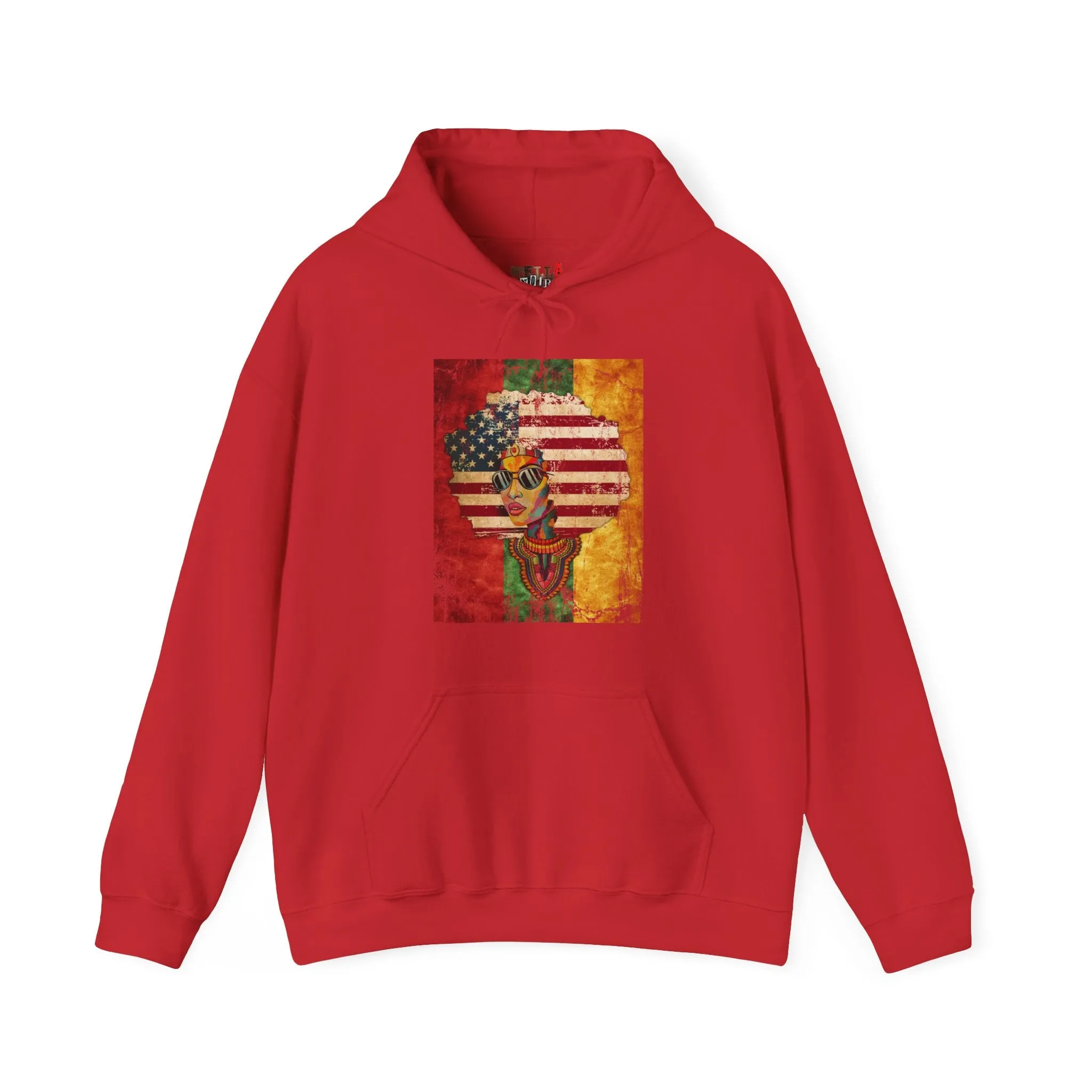 Afro American Queen Heavy Blend Unisex Hoodie