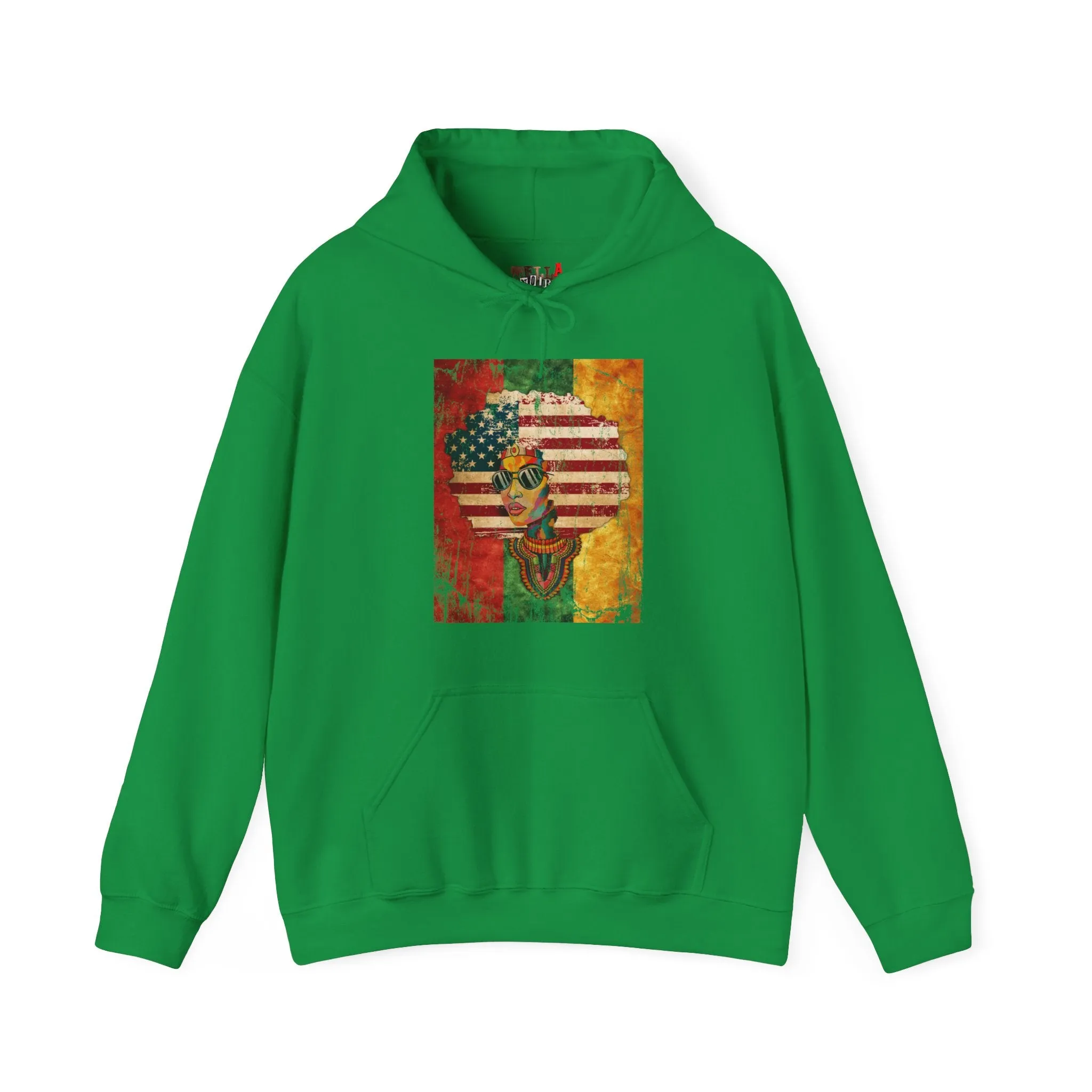 Afro American Queen Heavy Blend Unisex Hoodie