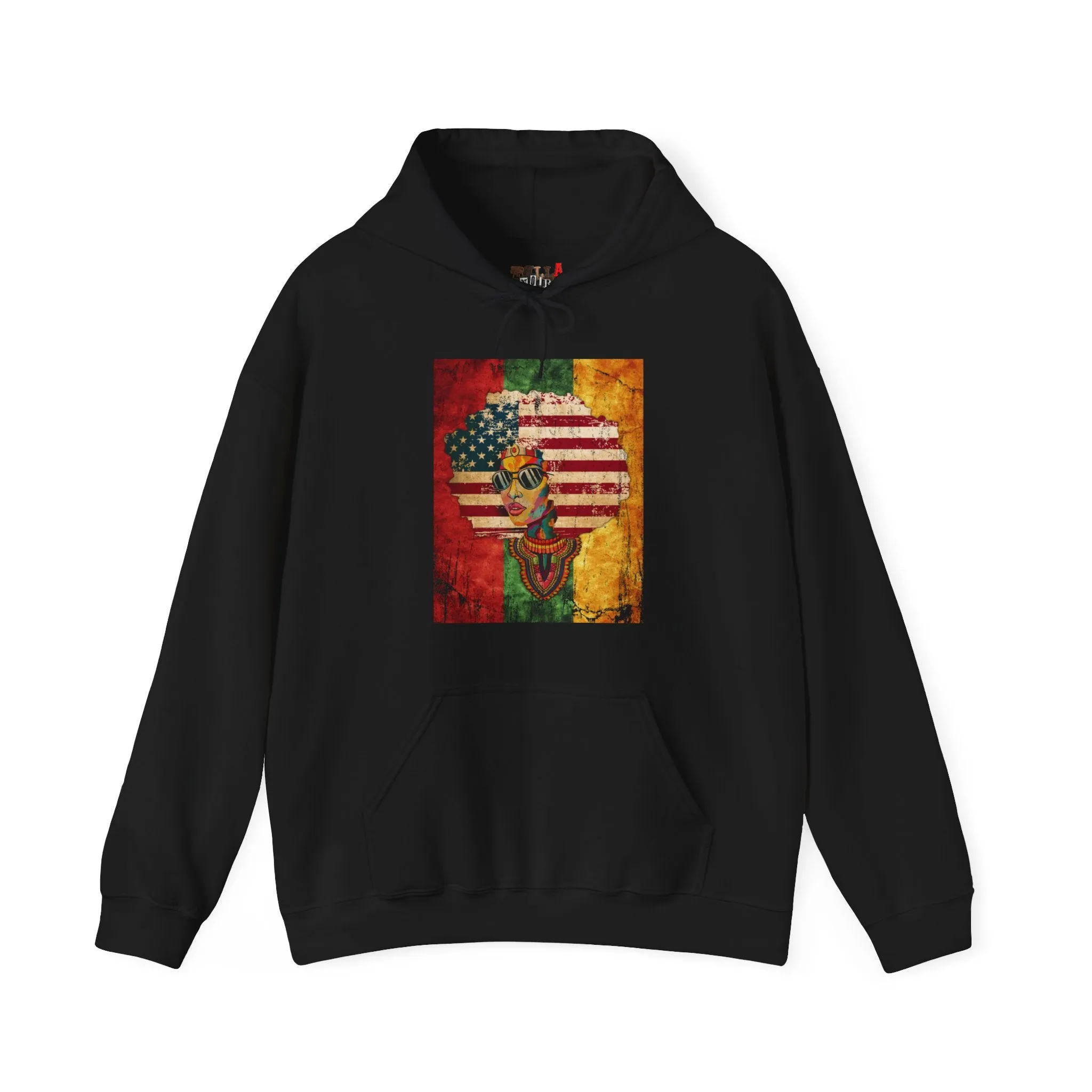 Afro American Queen Heavy Blend Unisex Hoodie