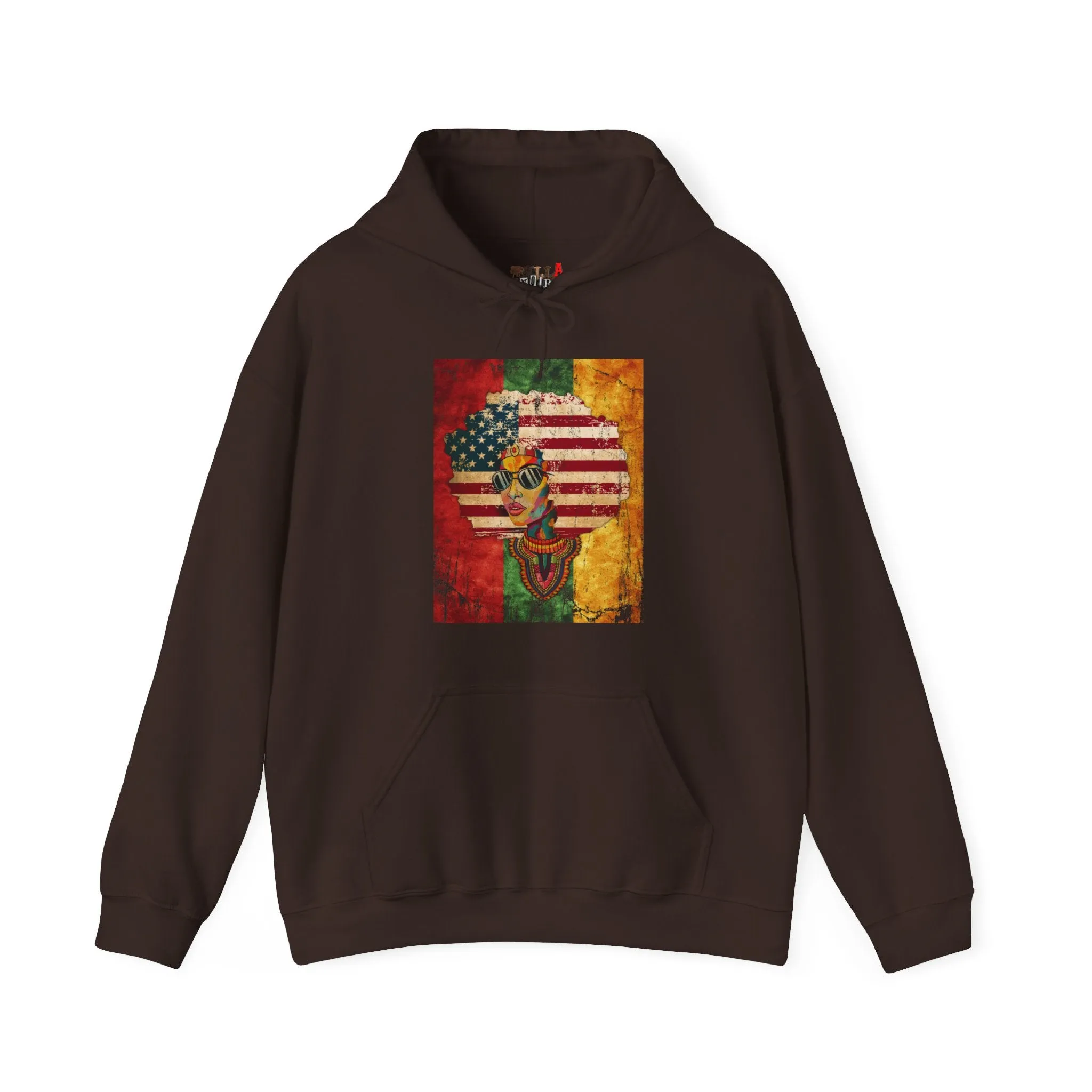 Afro American Queen Heavy Blend Unisex Hoodie