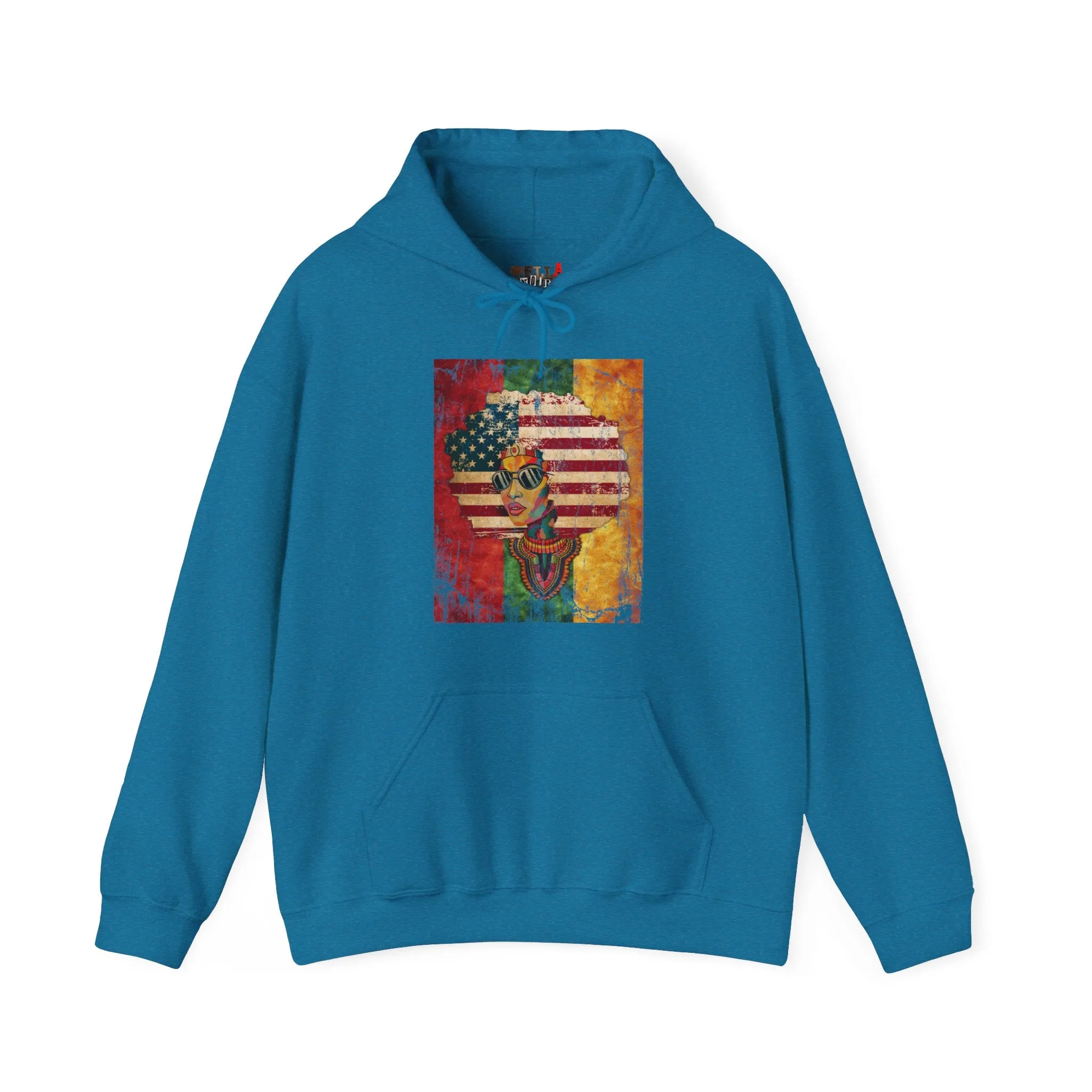 Afro American Queen Heavy Blend Unisex Hoodie