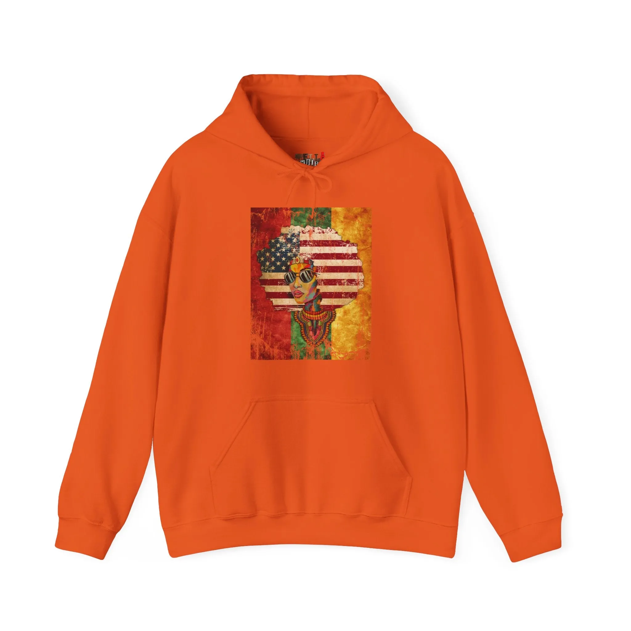 Afro American Queen Heavy Blend Unisex Hoodie