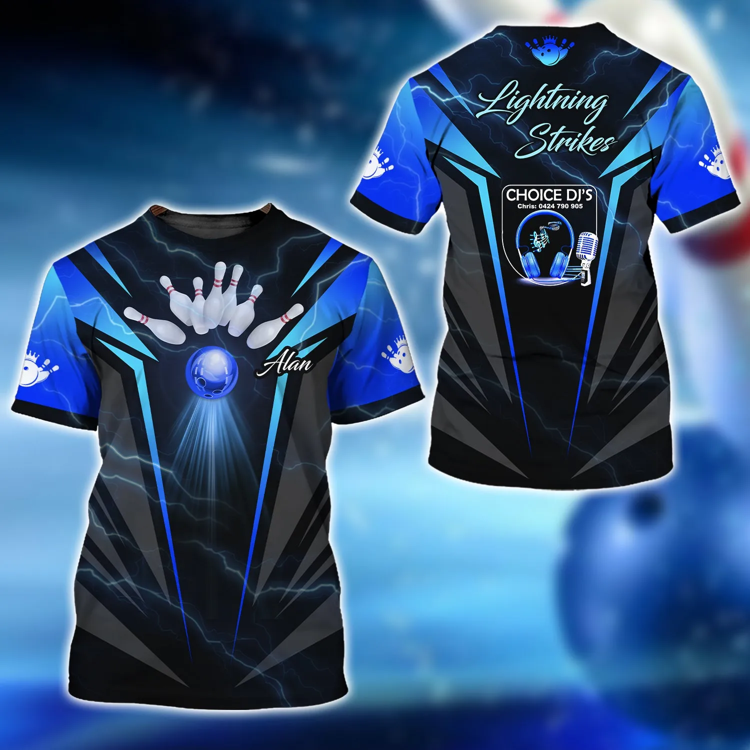 Alan Lightning Strikes Team 3D Shirt - QB95