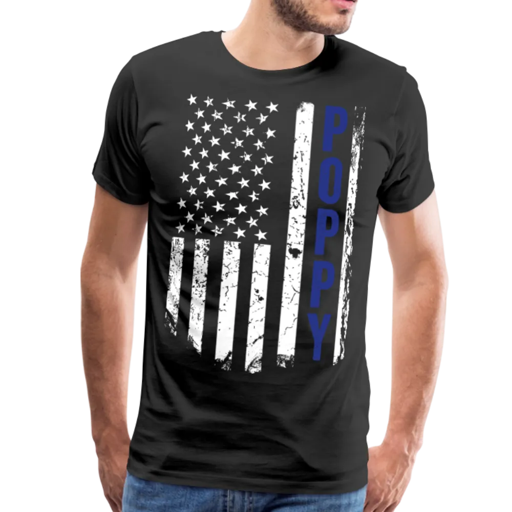 American Flag Poppy Men's Premium T-Shirt (CK1888)