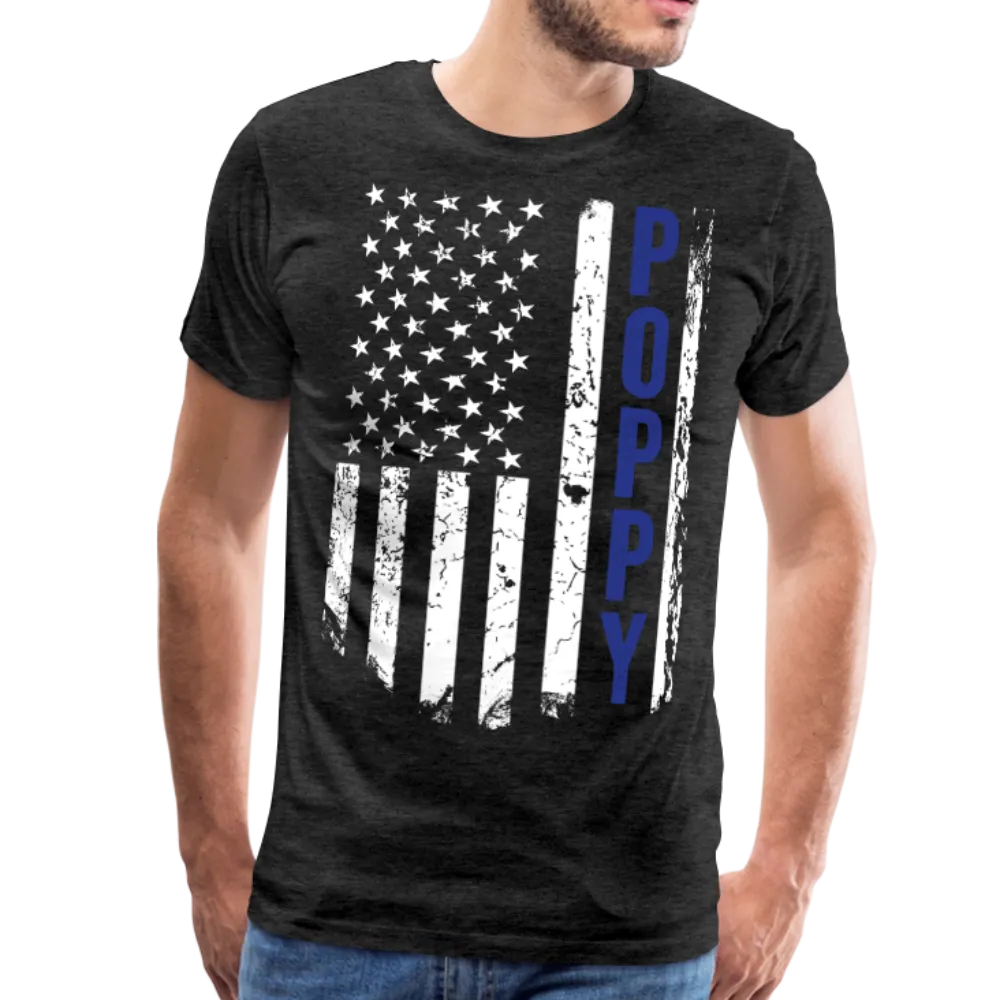 American Flag Poppy Men's Premium T-Shirt (CK1888)