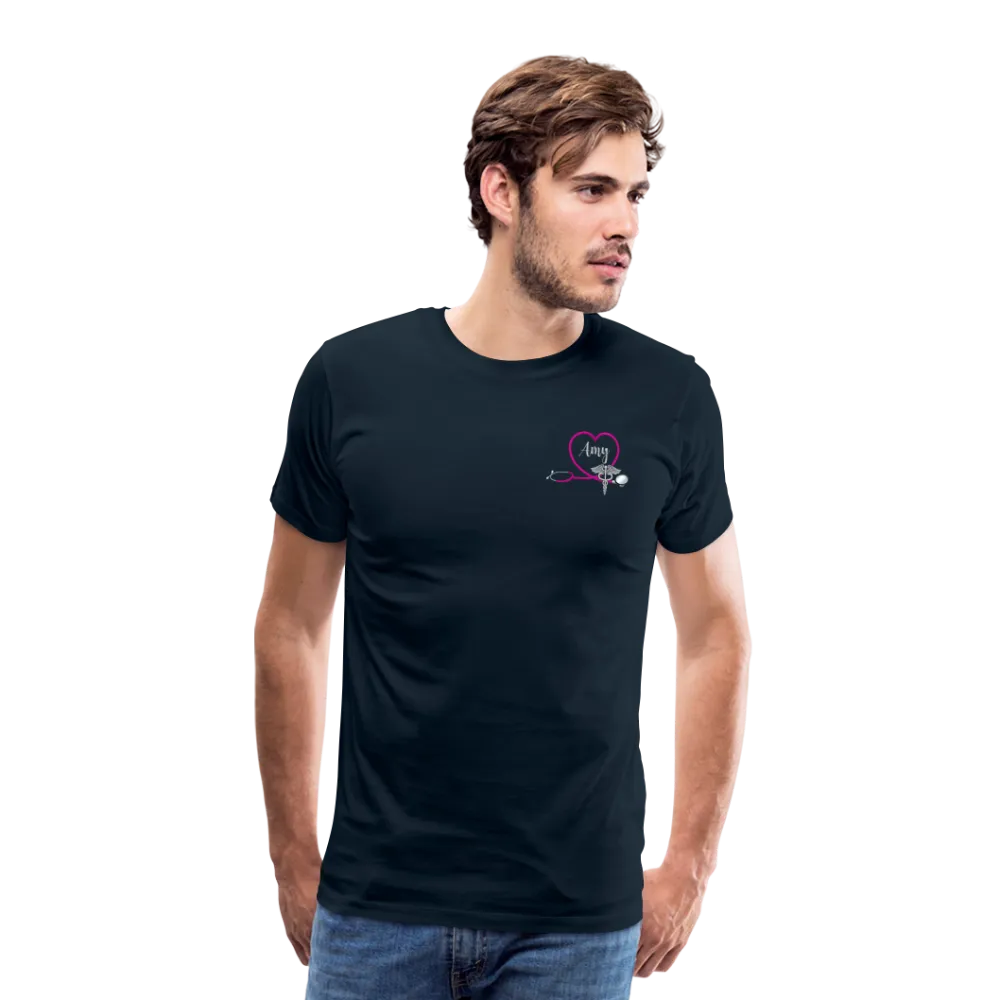 Amy Emergency Nurse Flag Men's Premium T-Shirt