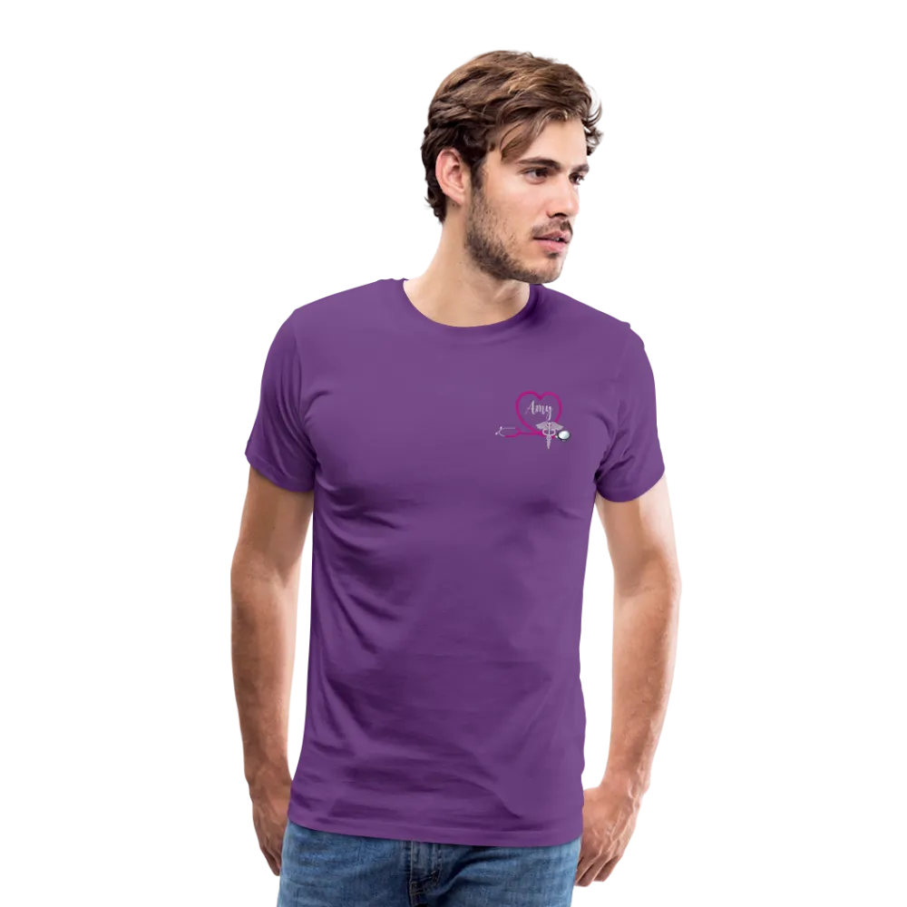 Amy Emergency Nurse Flag Men's Premium T-Shirt