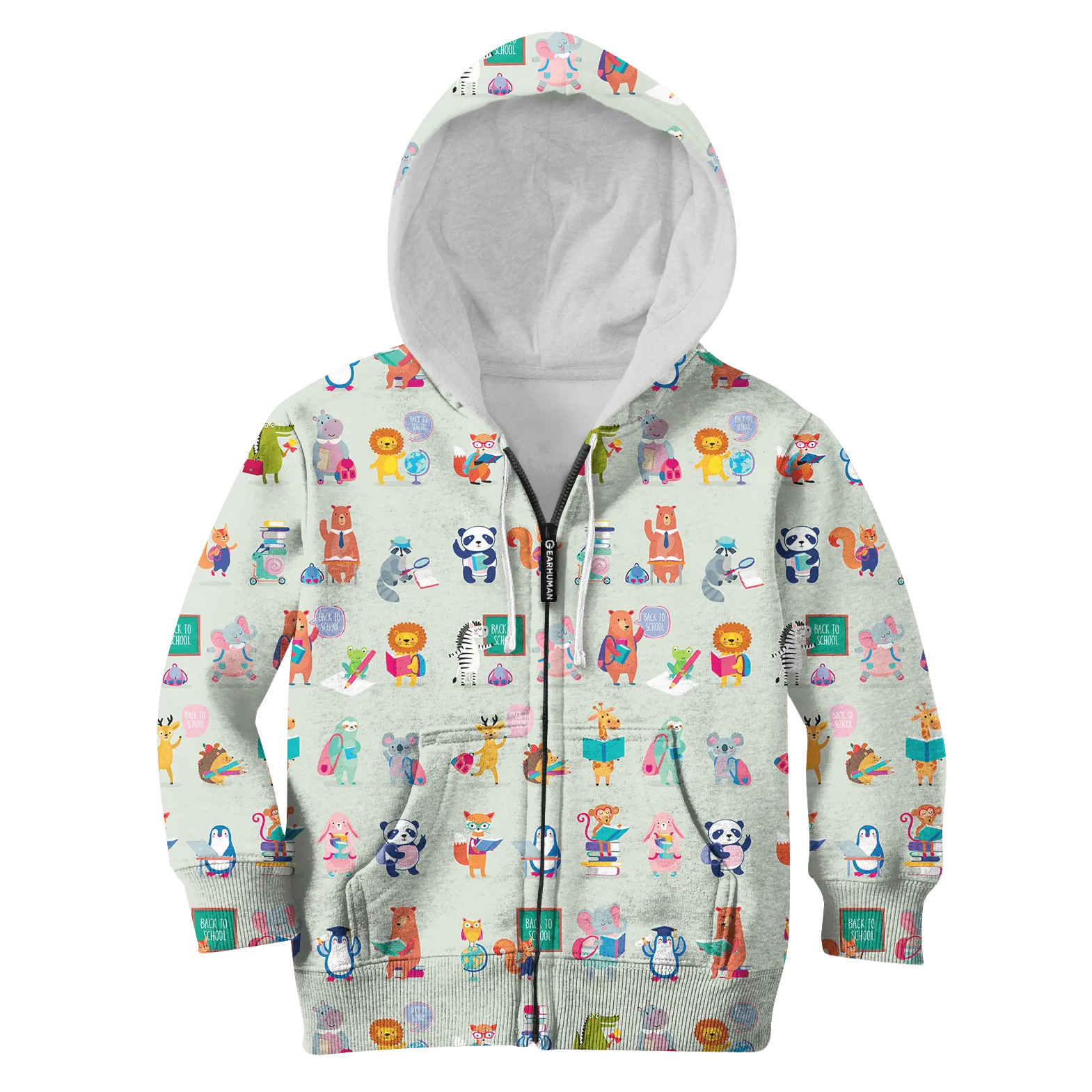Animals Back To School Custom Cosplay Kid Hoodie