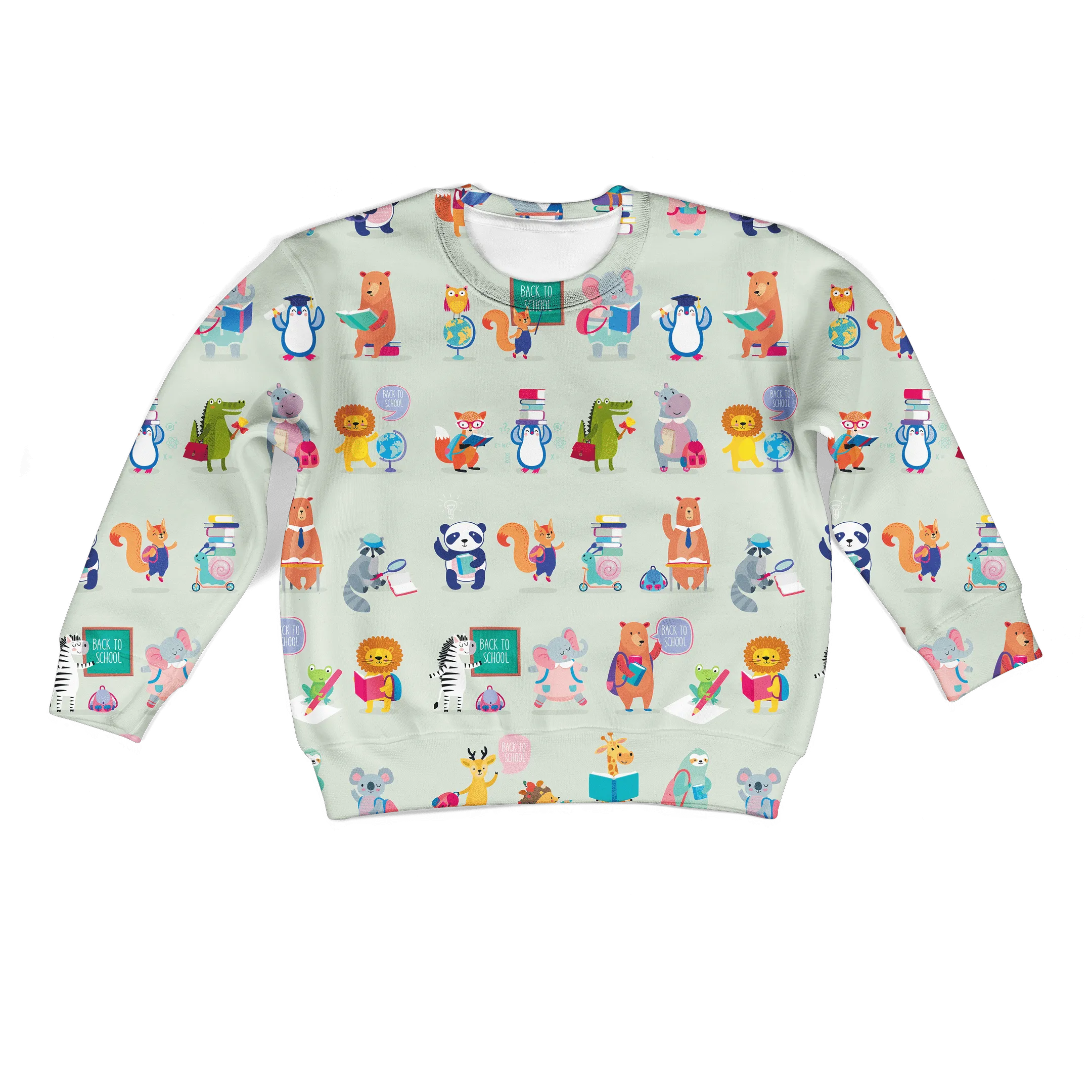 Animals Back To School Custom Cosplay Kid Hoodie