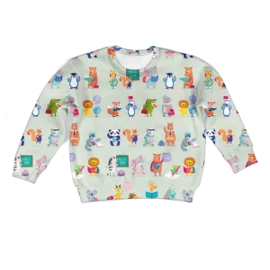 Animals Back To School Custom Cosplay Kid Hoodie