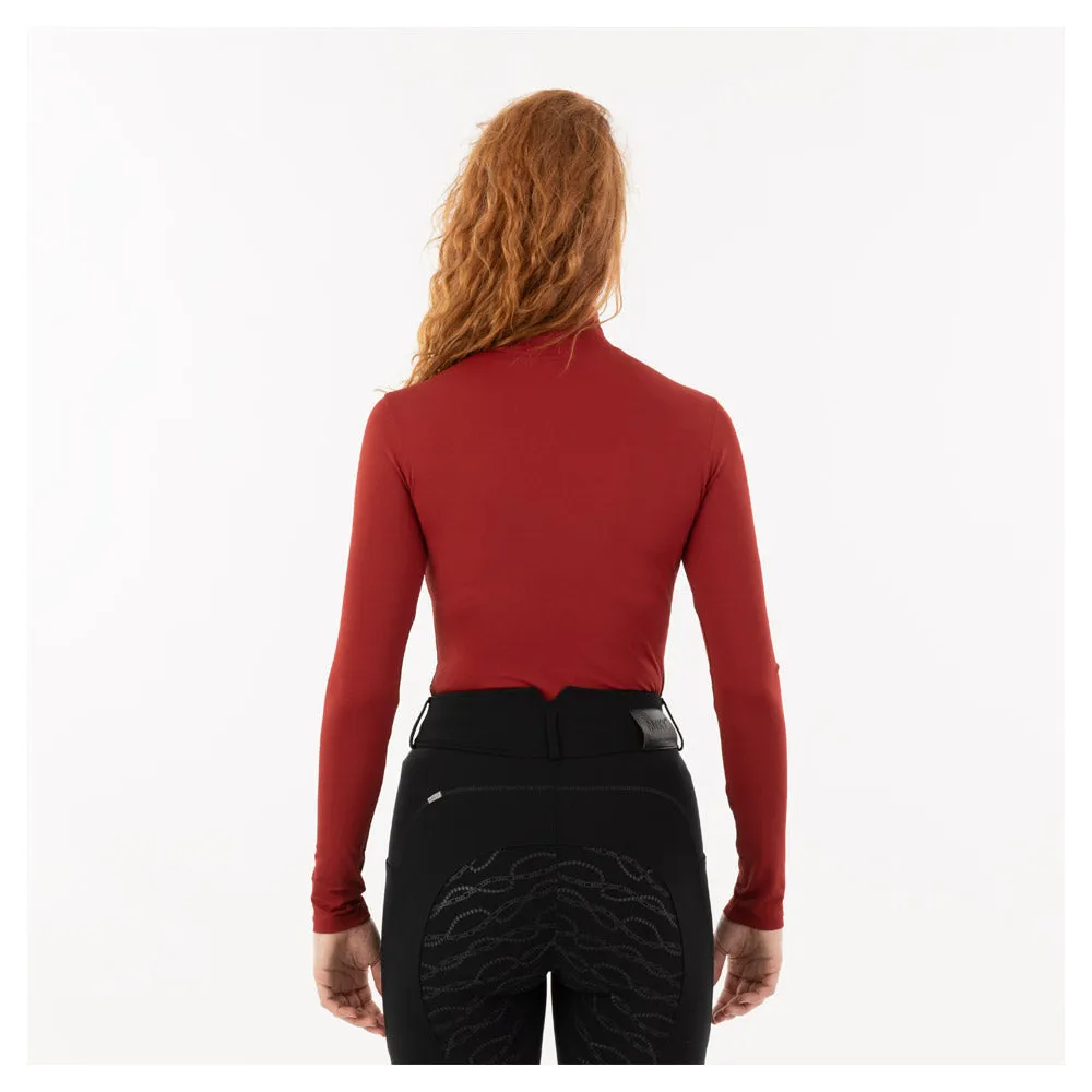 Anky Dark Scarlet mockneck shirt