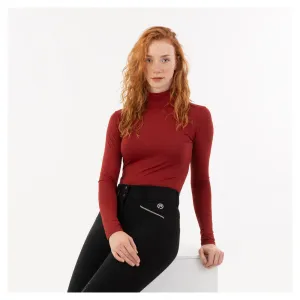 Anky Dark Scarlet mockneck shirt
