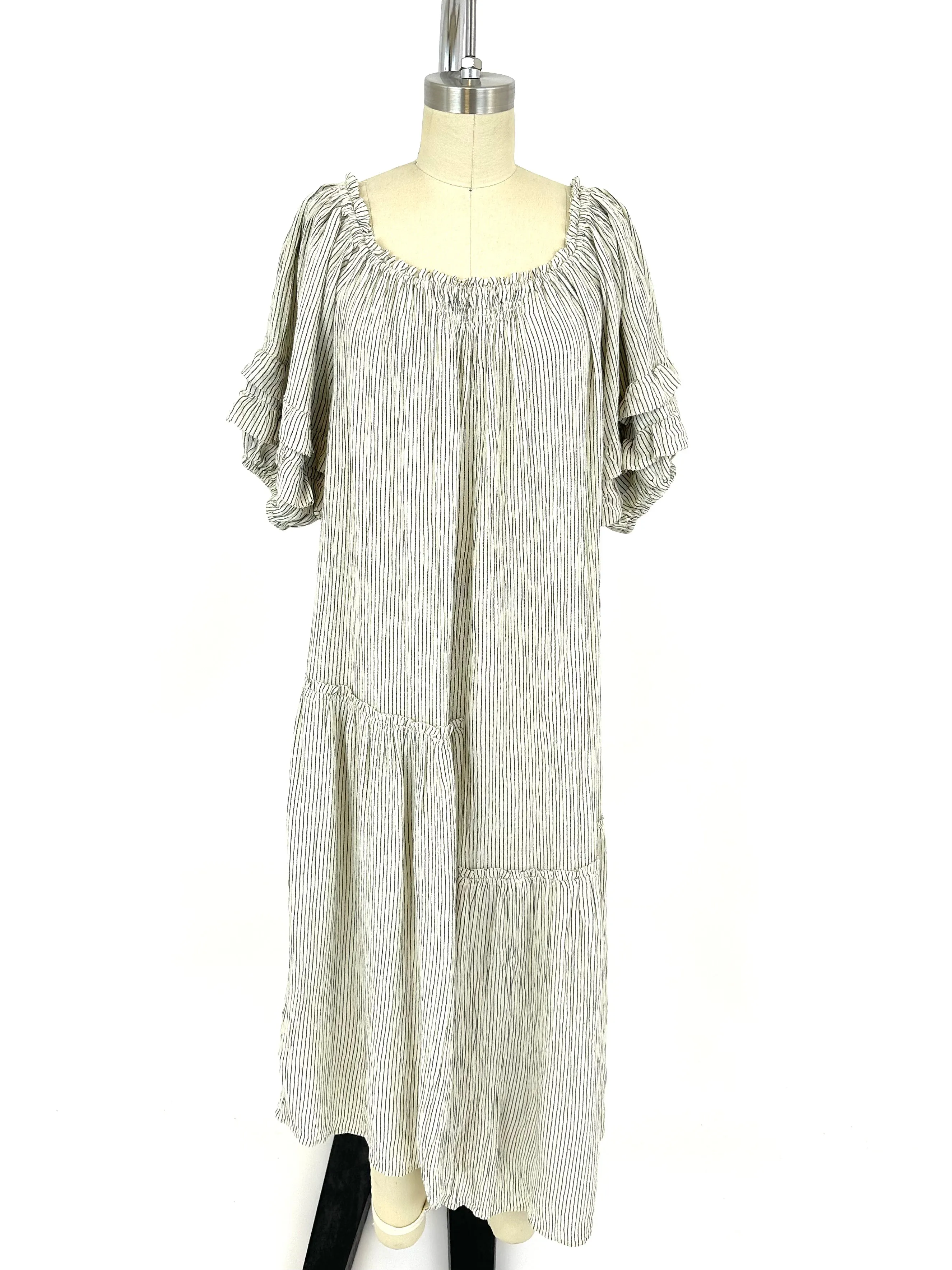 Apiece Apart Pinstripe Smock Dress