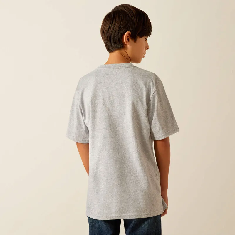 Ariat "Long Live Freedom" Heather Grey T-Shirt for Kids