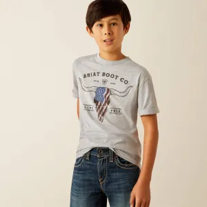 Ariat "Long Live Freedom" Heather Grey T-Shirt for Kids